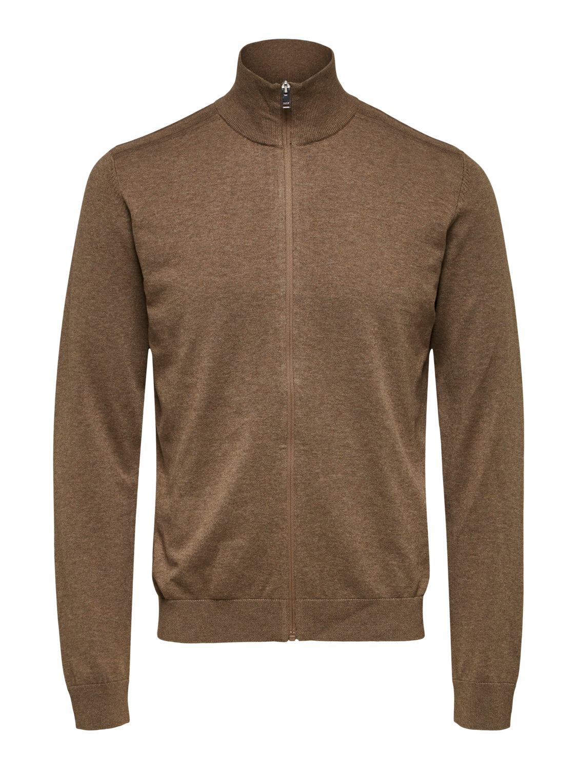 Berg fullzip cardigan  - Brun/ Teak